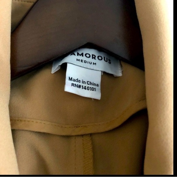 Glamorous Tan Drape Jacket - Picture 5 of 6